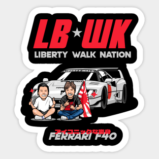 Liberty Walk Ferrari F40 Sticker